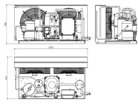 Tecumseh EVO Condensing Unit 5.5hp R404 LBP EPCL2522Z-3 Phase
