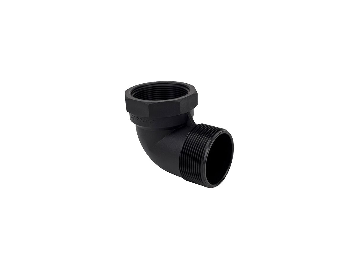 15mm Poly Thread 90 Deg Male / Fem Elbow