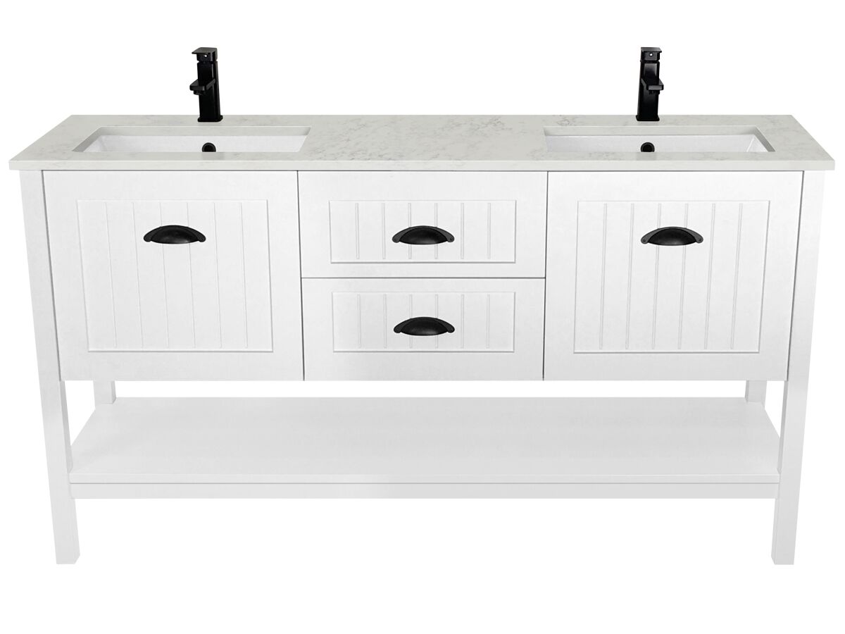 Kado Era 1600mm Vanity Unit with Legs 2 Door 2 Drawers with Double