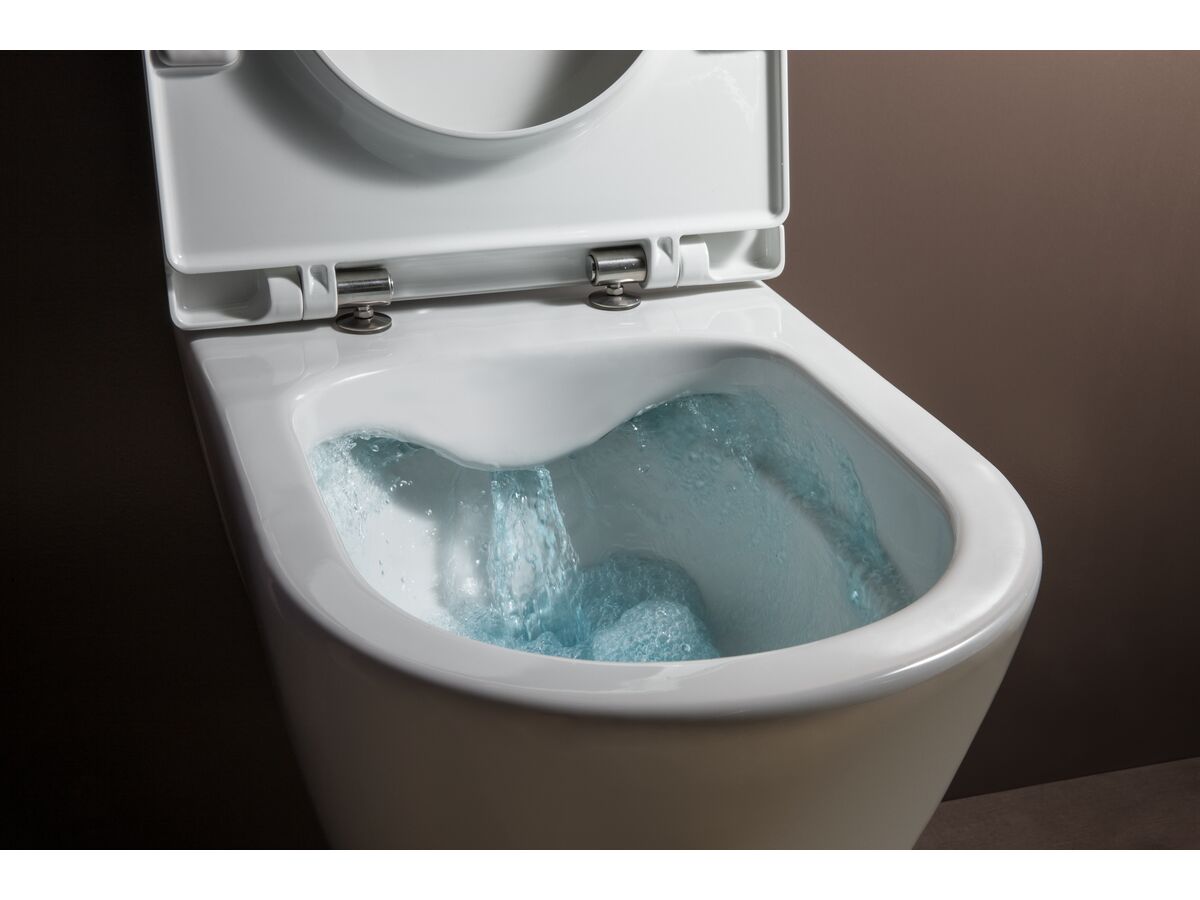 LAUFEN Pro A Rimless Back to Wall Pan and Soft Close Seat White (4 Star
