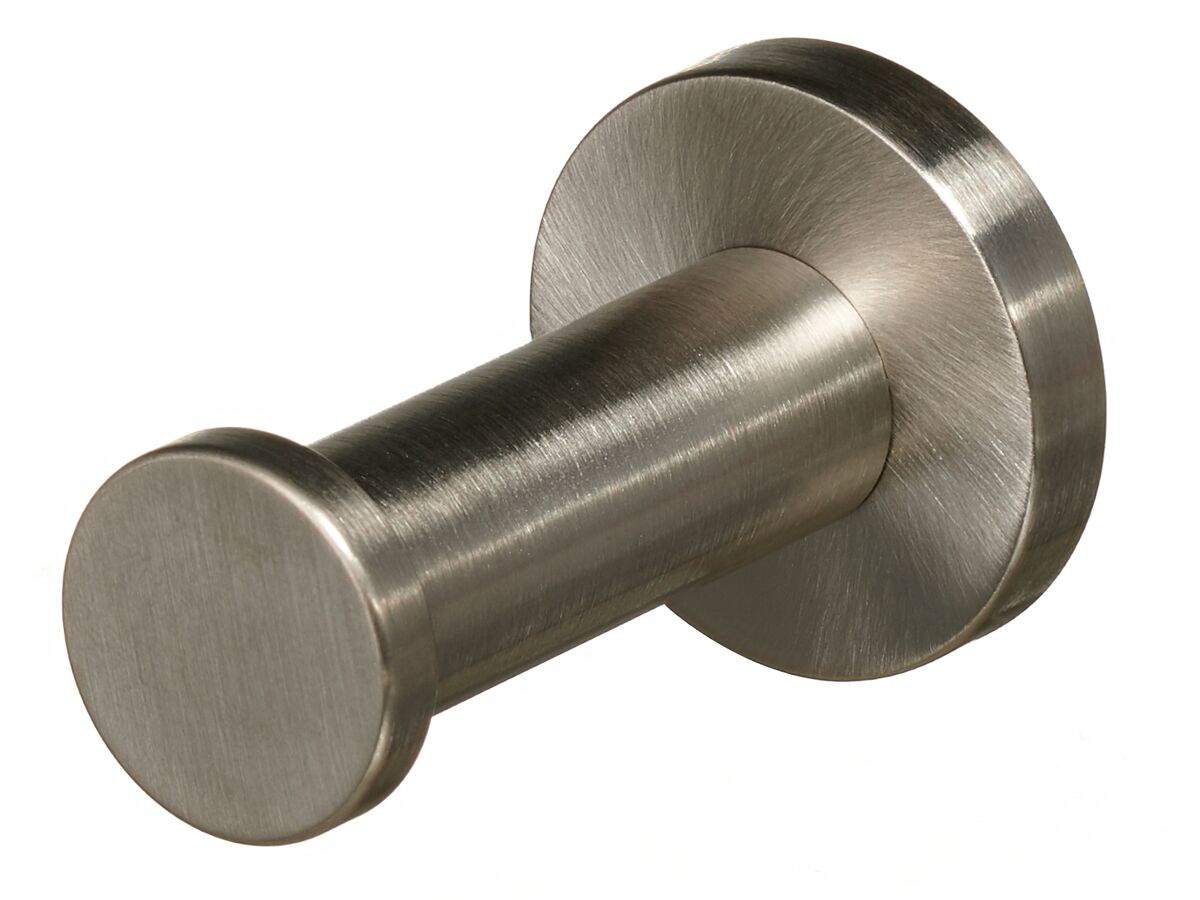 Mizu Drift Robe Hook Brushed Nickel from Reece