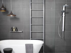 In Situ - Milli Pure Heated Towel Rail Floor to Ceiling (Hardwired Floor Cable Entry) 550mm Chrome
