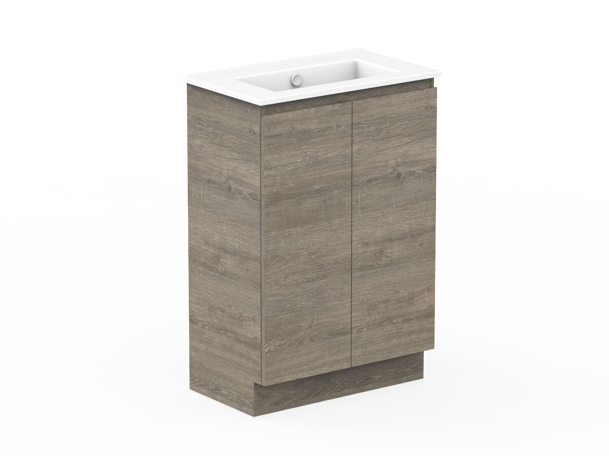 Posh Domaine Plus 600mm Ensuite Floor Mount Vanity Unit Ceramic Top