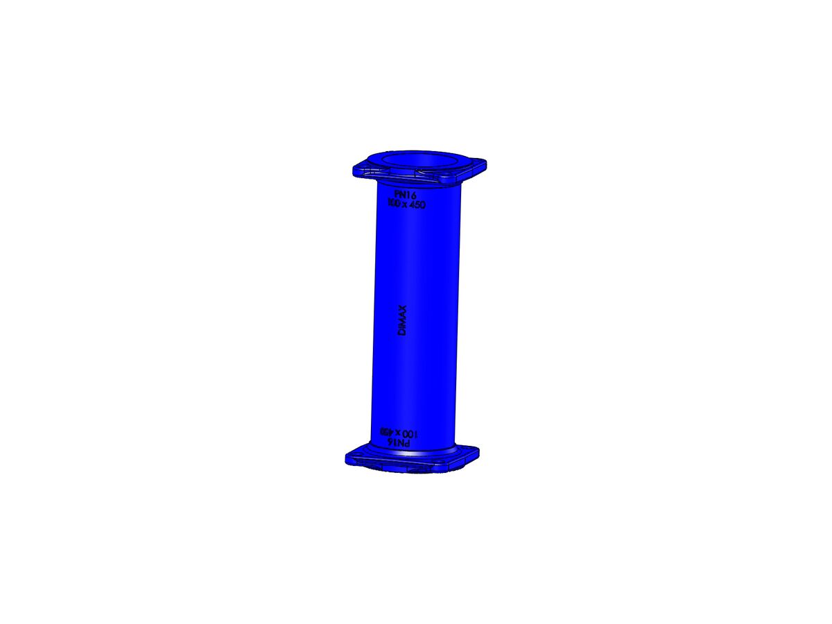 Dimax Ductile Iron Hydrant Riser (Flange x Flange) PN16 B5 100x 450mm