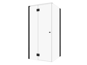 Hero - Kado Lux Frameless Enclosure with Wall Channel 1000 x 1000mm Matte Black