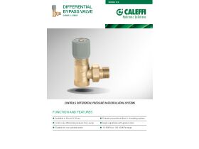 Brochure - Caleffi Differential Bypass Valve 20mm
