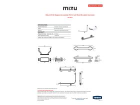 Specification Sheet - Mizu Drift 90 Degree Accessible WC Kit Left Hand Brushed Gunmetal