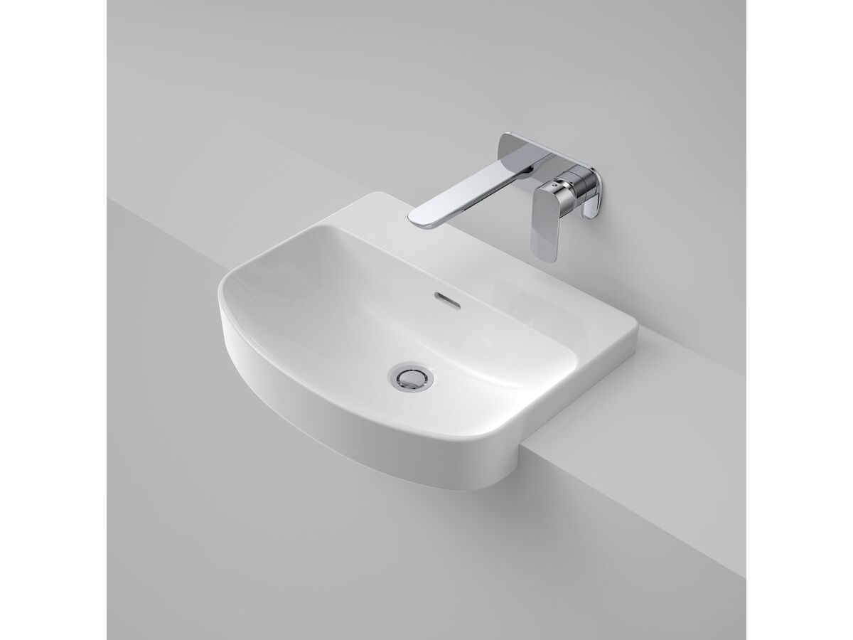 Caroma Forma Semi Recessed Basin No Taphole with Overflow