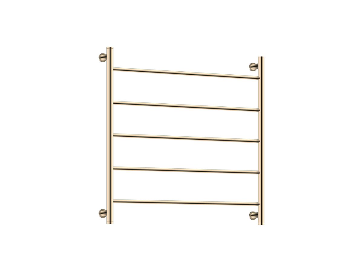Milli Mood Edit Heated Towel Rail 800 x 800mm Brushed Gold from Reece