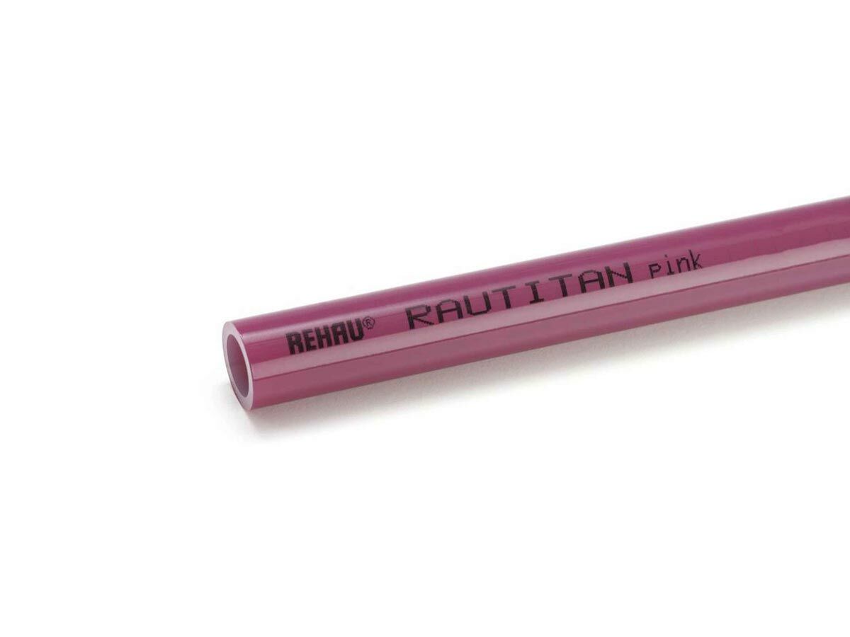 Rehau Rautitan Pink Pipe 16mm x 6mtr from Reece