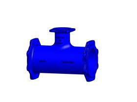 Dimax Tee Flange-Flange-Flange PN16 B5 150mm x 80mm