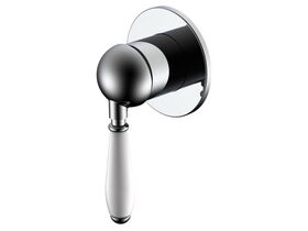 Hero - Milli Voir Shower Mixer Porcelain Small Cover Plate Chrome
