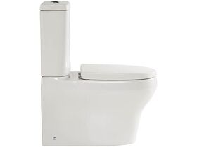 American Standard Cygnet Close Coupled Back to Wall Back Inlet Toilet Suite with a Soft Close Quick Release White Seat (4 Star)