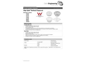 Installation Instructions - Stainless Steel Cleanouts