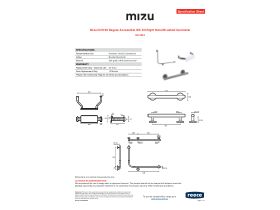 Specification Sheet - Mizu Drift 90 Degree Accessible WC Kit Right Hand Brushed Gunmetal