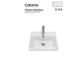 Technical Guide - Caroma Carboni Seamless Inset Vanity Basin Overflow 1 Taphole White