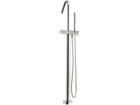 Milli Pure Floor Mounted Bath Mixer Tap with Handshower Trimset Chrome (3 star)