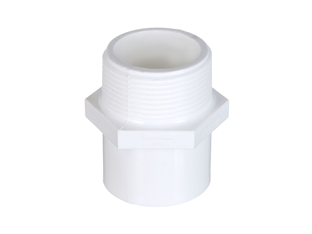 PVC Pressure Valve Adaptor #2 40P x 40mm Male