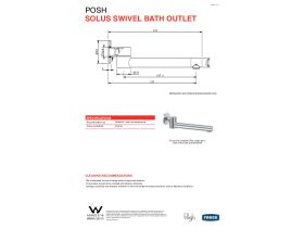 Technical Guide - Posh Solus Swivel Bath Outlet Chrome