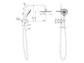 Posh Domaine Short Twin Shower (3 Star)