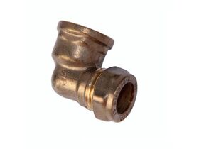 BRASS GAS COMP FEMALE ELBOW BSP