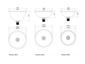 Britex Hemi Round Hand Basin Inset