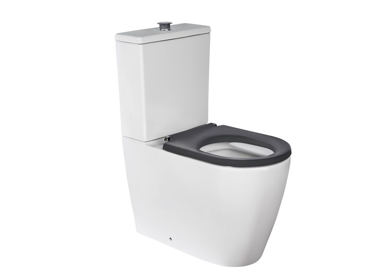 Wolfen Ambulant Close Coupled Back To Wall Toilet Suite Grey (4 Star)