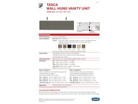 Technical Guide - Tasca Wall Hung Vanity Unit Single Bowl