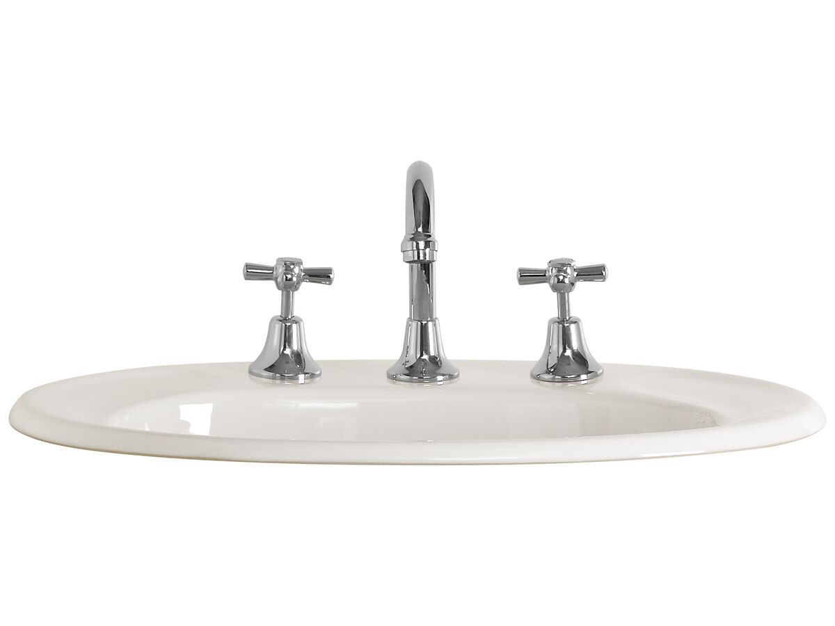 American Standard Studio Vanity Basin with Fixing Kit 3 Tapholes White