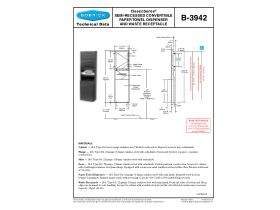 Specification Sheet - Classic Paper Towel and Waste Semi Recessed B3942