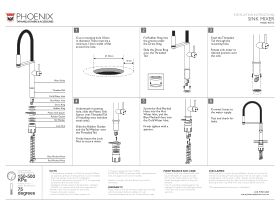 Installation Instructions - Phoenix IN0265 Sidelever Sink Mixer Black Plastic Nut