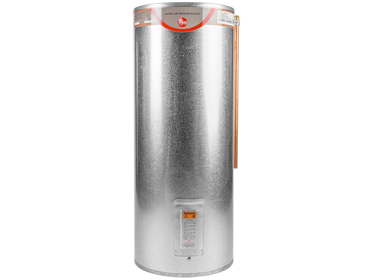 Rheem 180L 2kW Low Pressure Copper Wetback (540x1355) Hot Water Cylinder