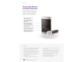 Specification Sheet - Henden HD Mineral and Salt Chlorinator