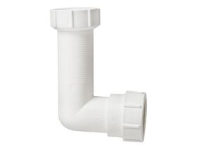 Compression Bend White Female BSP 40 x 95mm