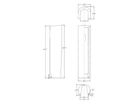 Studio Full Pedestal White