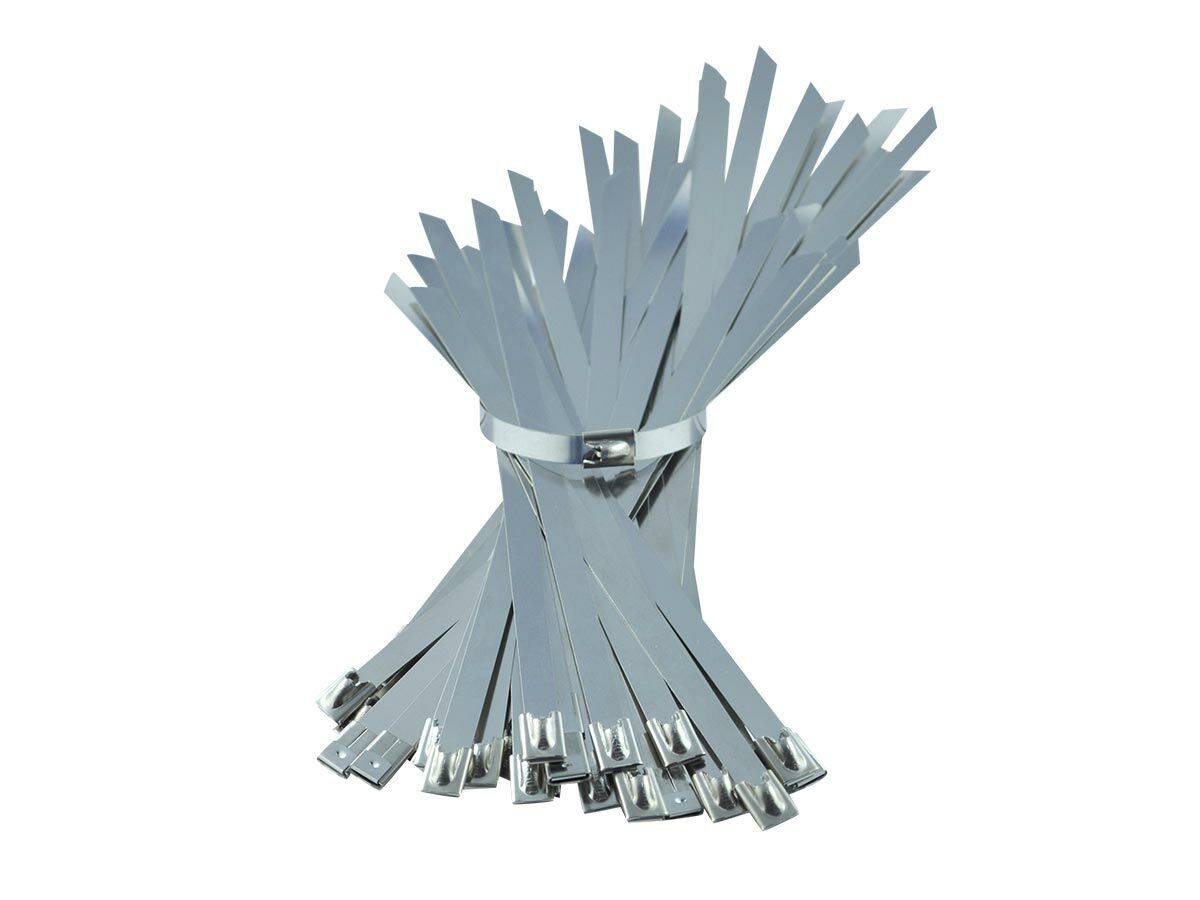 Cable Ties Stainless Steel 4.6 x 201mm (Pack 10)