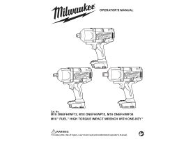 User Manual - M18 Fuel One-Key High Torque Wrench