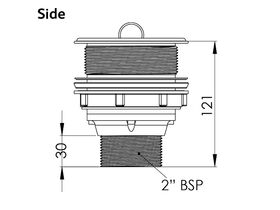 Scraptrap Cast Stainless Sink Waste Arrestor(90mm) - Removable Strainer Basket and Fixed Secondary Strainer