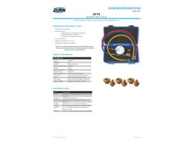 Specification Sheet - Zurn Backflow Valve Test Kit