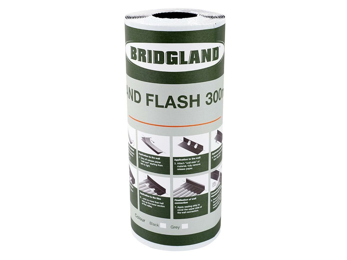 Bridgland Flashing - Black 300mm x 5mtr