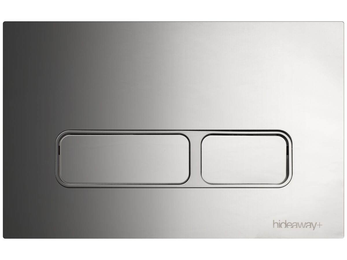 Hideaway+ Rectangle Button / Plate Inwall ABS Chrome
