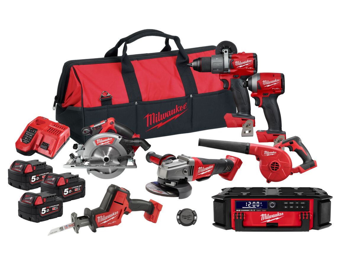 Milwaukee M18 Fuel 7 Piece Power Pack