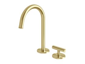 Hero - Milli Etch Progressive Hob Basin Mixer Tap Set Brushed Gold (6 Star)