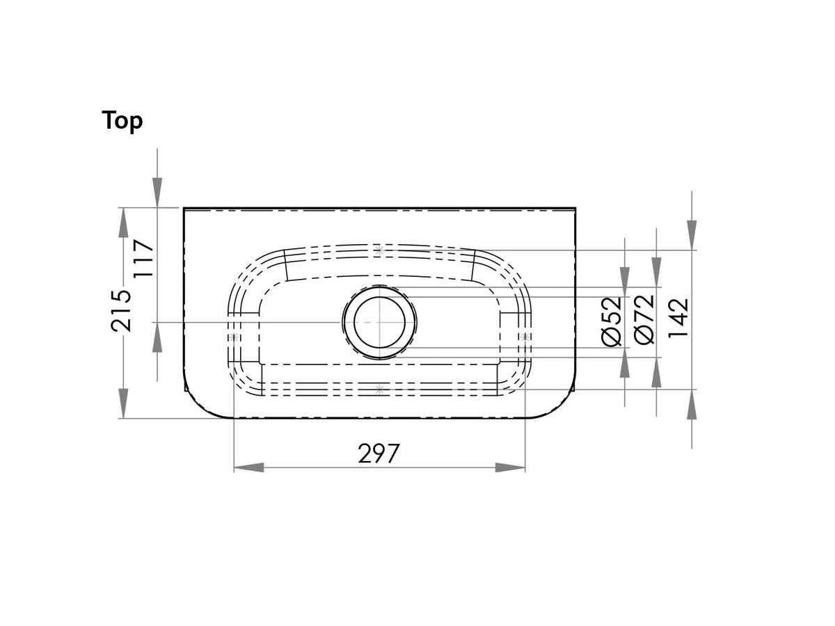 Compact Stainless Steel Hand Basin With Brackets