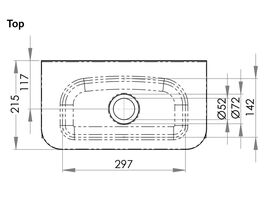 Compact Stainless Steel Hand Basin With Brackets