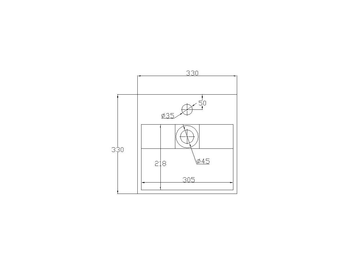 Kado Aspect Solid Wall Basin 330x330mm 1 Taphole White
