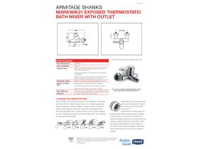 Technical Guide - Markwik 21 Exposed Bath Mixer with Outlet
