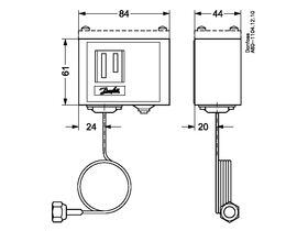 Danfoss KP1 Low Pressure Control with Cap & Bracket