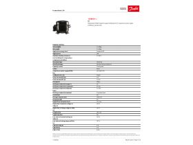 Specification Sheet - Danfoss FR6CL Compressor 103U2670