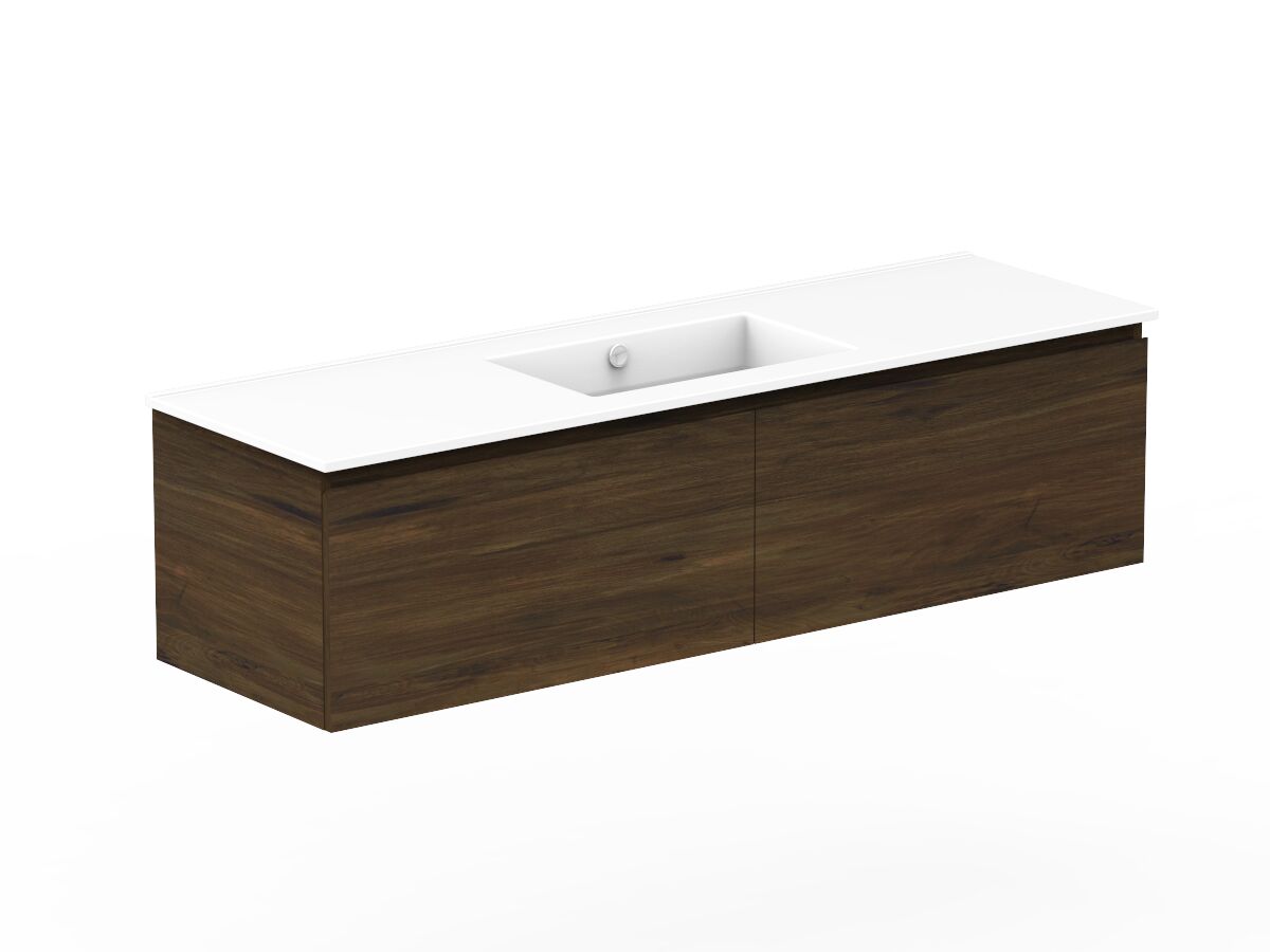 Posh Domaine 1500mm Wall Hung Vanity Unit AllDrawer Single Bowl